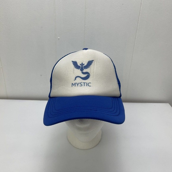 Mystic Trucker Hat Cap Blue White SnapBack Adjustable Mesh Back - Picture 2 of 12